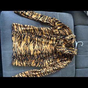 Tiger print sweater